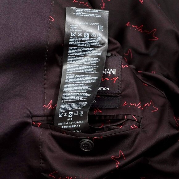 Giorgio Armani Black Label jacket blazer 48/ 38 Exclusive Edition dinner tuxedo - Picture 11 of 11